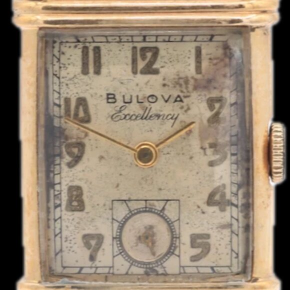 Vintage 1950 Bulova Excellency Men\'s Mechanical Wristwatch 7 AP USA 10k GF